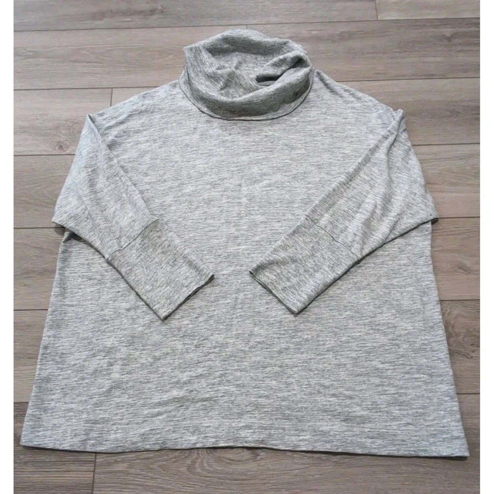 WOMEN'S AVA & VIV GRAY COWL NECK  SWEATER SIZE 4X EUC